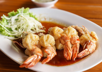 fried shrimp with Tamarind Sauce