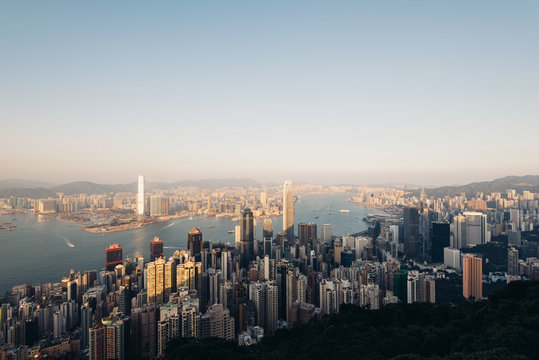 Hong Kong Skyline at Dusk..