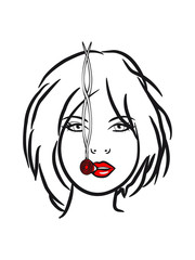 Kiffen joint girl sexy woman