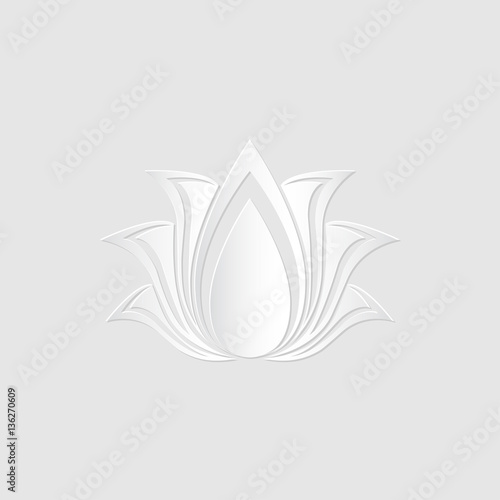 Abstract Vector Lotus Flower Silhouette Cut Out Of Paper Template Abstract Vector Lotus Flower Silhouette Cut Out Of Paper Template For Design