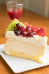 mixed fruit cheese cake