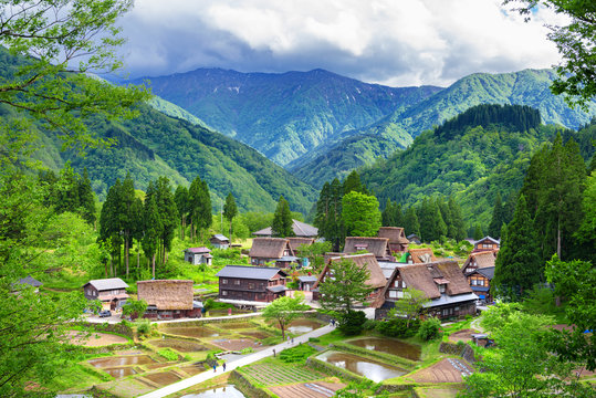 Fototapeta world heritage village Gokayama Village