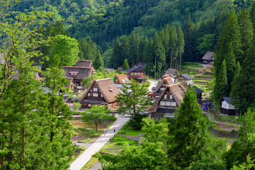 Naklejka premium world heritage village Gokayama Village