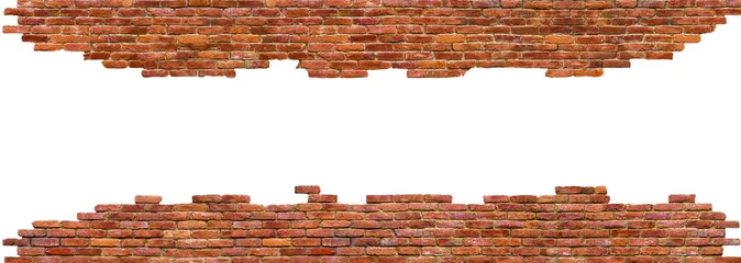 Papier Peint photo autocollant Mur de briques texture of brick wall High quality, isolated on white