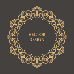 Circular baroque pattern