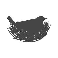 Bird Icon Flat Graphic Design - Illustration