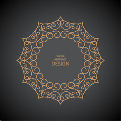 Monogram line vintage frame