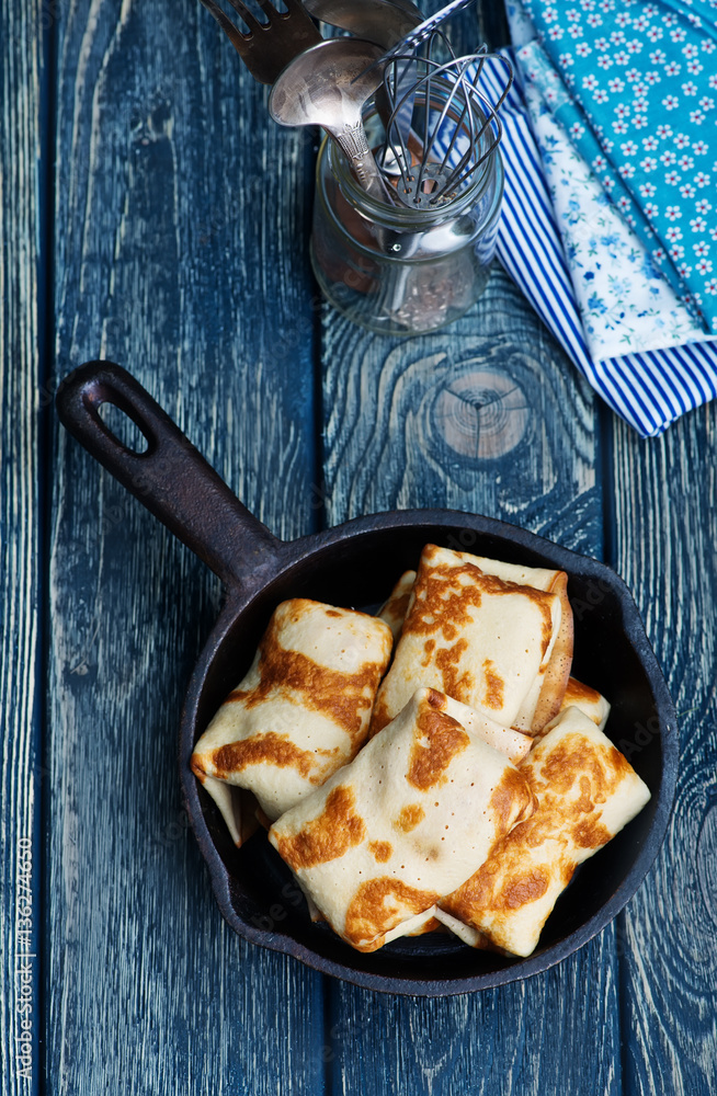 Wall mural pancakes