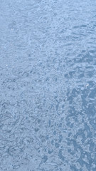 Blue water waving.