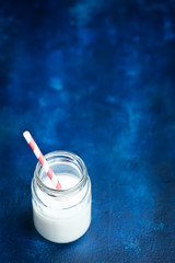 milk in glass