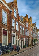 Fototapeta na wymiar street in Leiden, Netherlands
