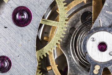 clockwork mechanical watch, high resolution and detail