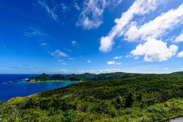 Obraz premium 沖縄県 慶良間諸島 座間味島 稲崎展望台