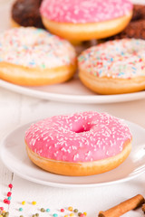 Obraz na płótnie Canvas American donuts. 