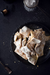 Deep fried pastry ribbons