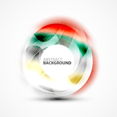 Colorful abstract circle banner