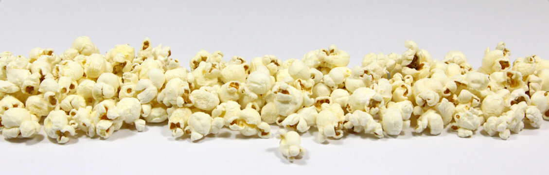 A pile of popcorn