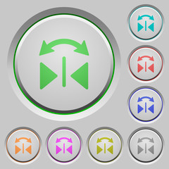 Horizontal flip push buttons