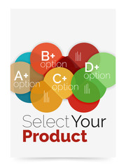 Business layout - select your product with sample options