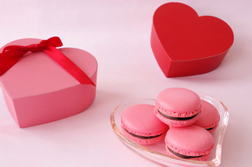 マカロンのバレンタインイメージ