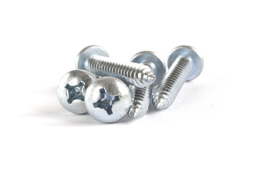 Screws on white