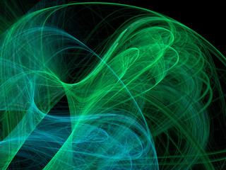 Fractal rose.Digital collage.