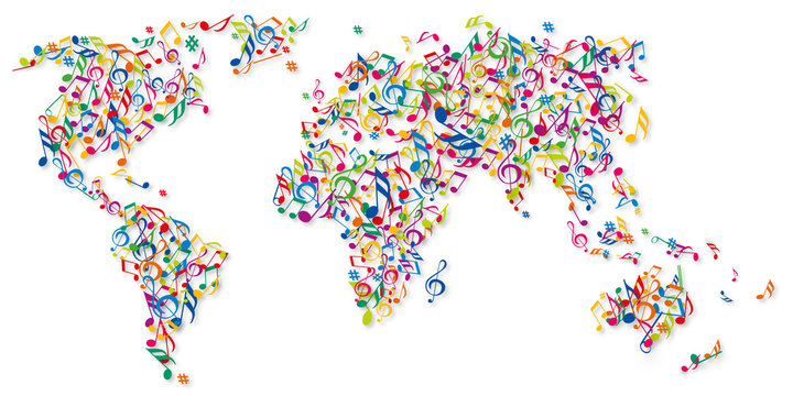 Musique - Fête de la Musique - Musique du monde - Planisphère