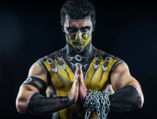 Professional make-up scorpion