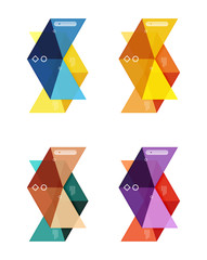 Vector arrow infographics business templates set