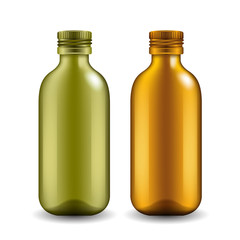 Set of realistic bottles : Vector Illustration