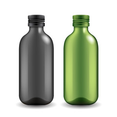 Set of realistic bottles : Vector Illustration