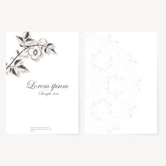 template for folder, business card and invitation 