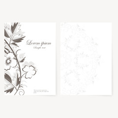  template for folder, business card and invitation 