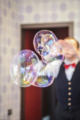 шоу мыльных пузырей на дне рождения 