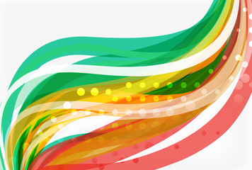Colorful flowing wave abstract background
