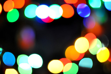 Beautiful colorful bokeh 