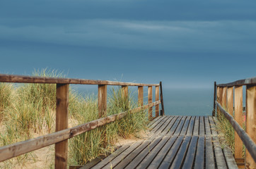 Obraz premium Schlechtes Wetter an der Nordsee