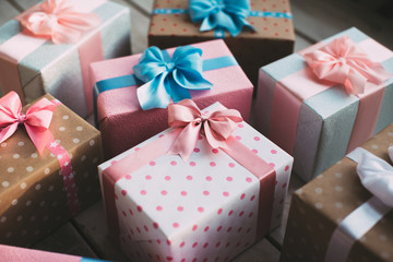 Gift boxes.