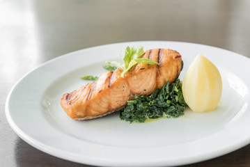 fried Salmon Steak