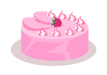 Bon Appetit. Festive Cake Web Banner. Chocolate