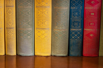 color Old book firm cover.