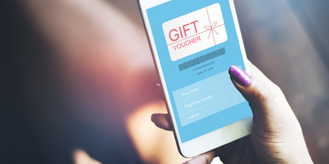 Gift Voucher Promo Code Concept