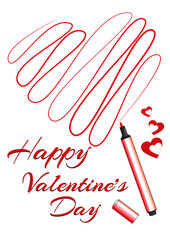 buon San Valentino cuore stilizzato