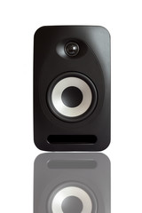 Active studio monitors, audio a column.