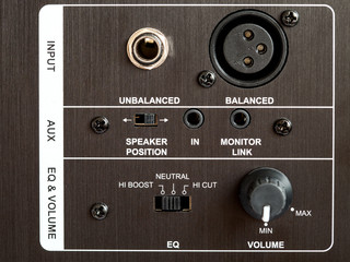 control panel active studio monitor.