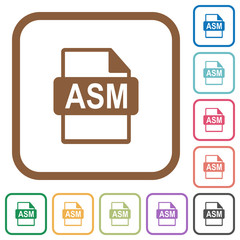 ASM file format simple icons
