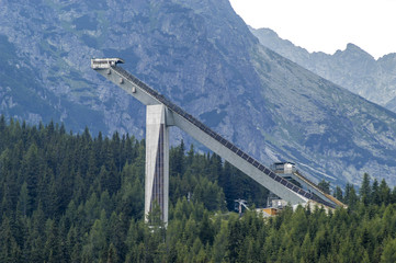 Ski-jump redoubt, Slovak Republic, Hohe Tatra, Strbske Pleso
