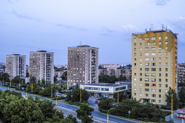 Fototapeta na wymiar Apartment house, Slovak Republic, Eastern Slovakia, Kosice