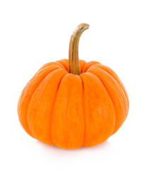 Small pumpkin isolated on white background