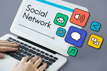 Internet Social Media Network Digital
